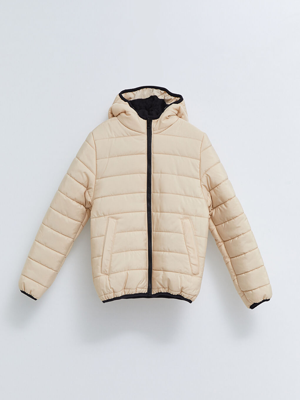 LC Waikiki Osnovni dečiji puffer sa kapuljačom -W26687Z4-SGR