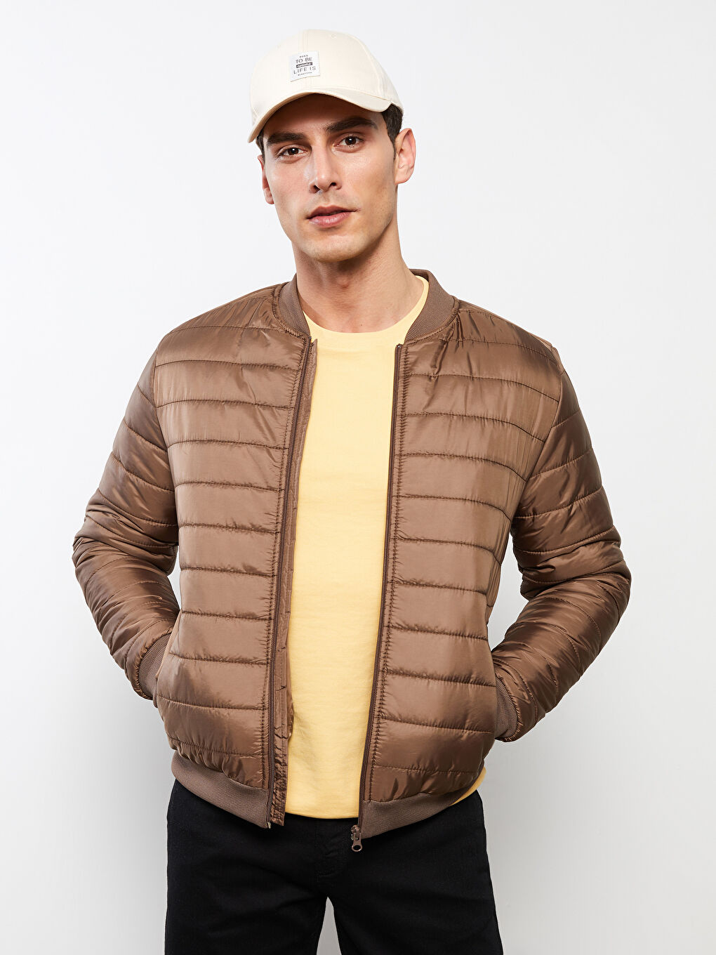 Standard Fit College Neck Men's Puffer-1