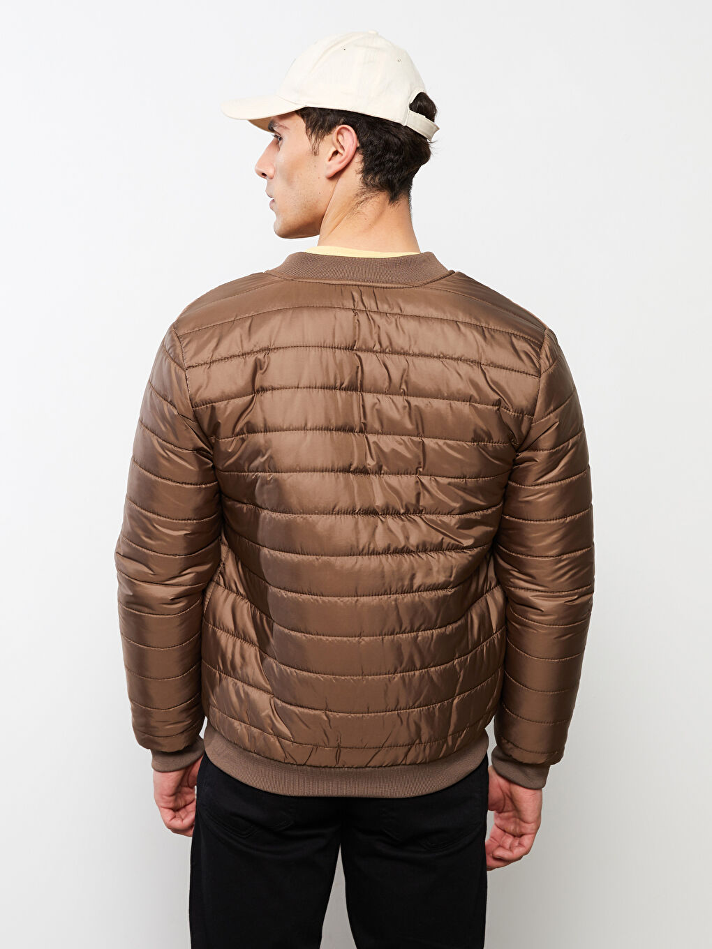 Standard Fit College Neck Men's Puffer-4