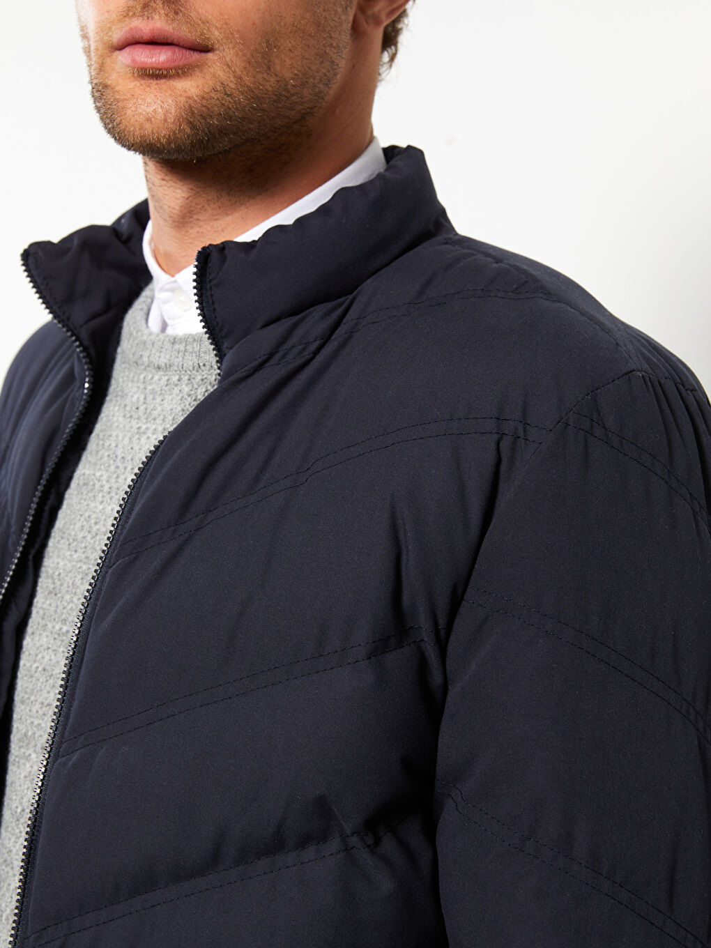 LCW ECO Standard Fit Men's Puffer Coat -W26691Z8-CRP