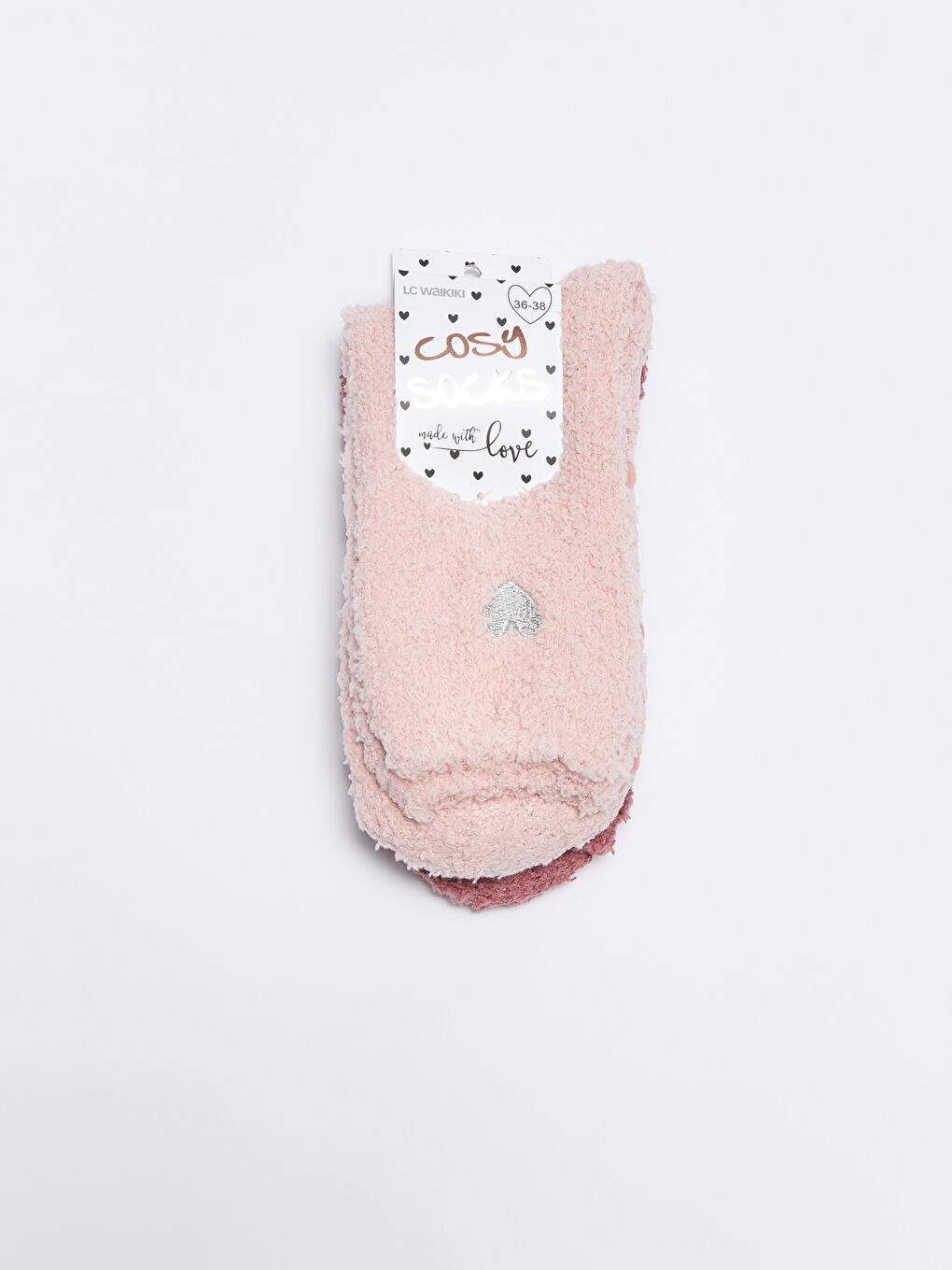 LCW DREAM Bestickte Homewear-Socken für Damen 2er-Pack -W26699Z8-GVS