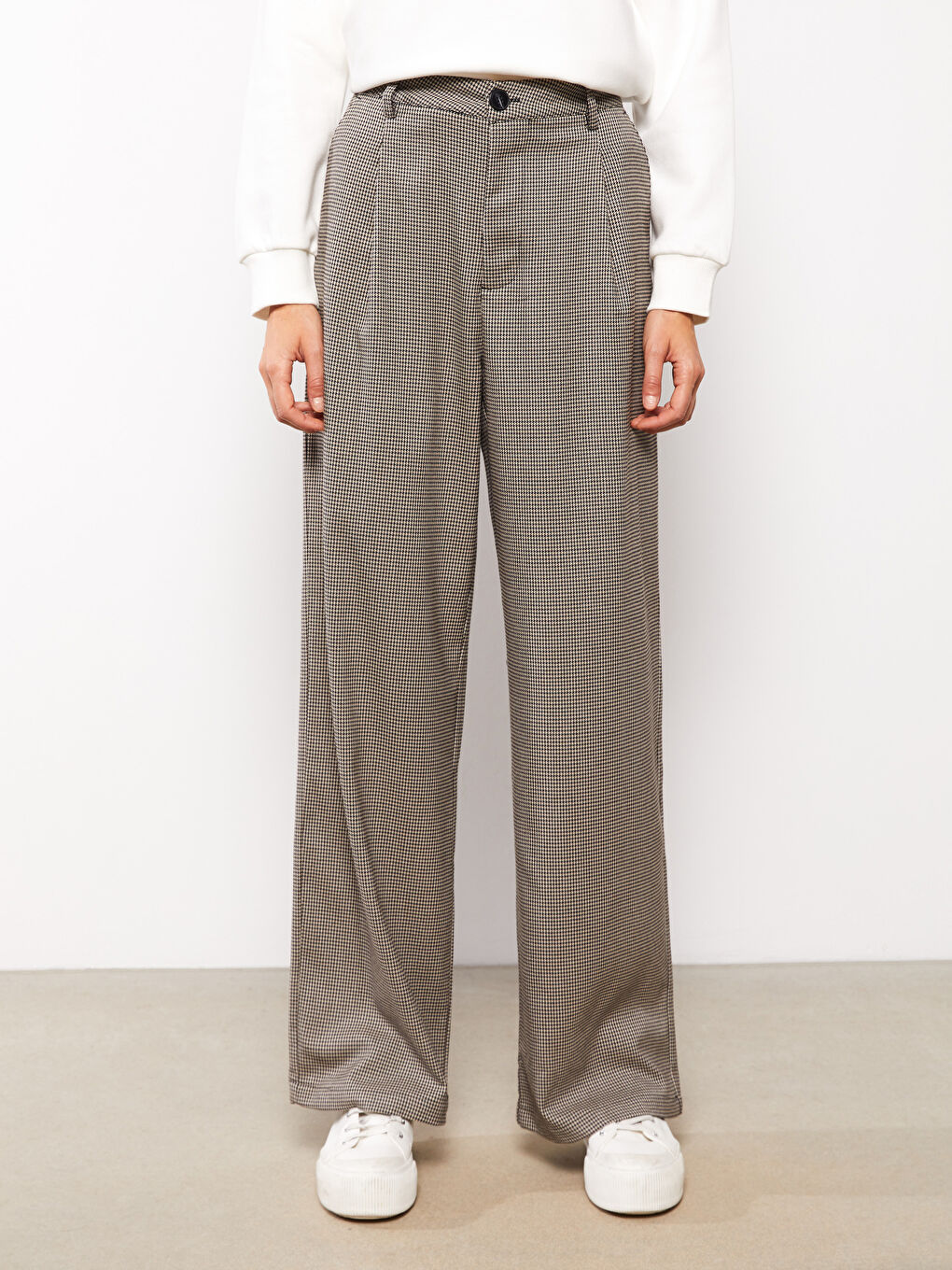 LCW Vision Relaxed Fit Patterned Women's Trousers -W26711Z8-LKQ