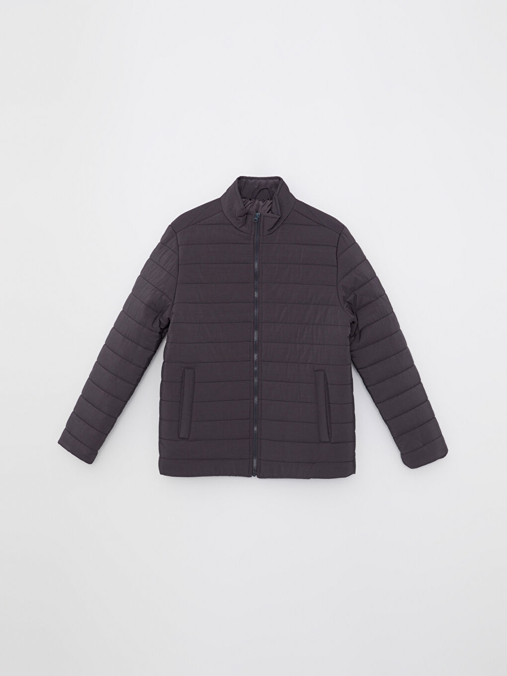 Standard Fit Funnel Neck Men's Coat-5