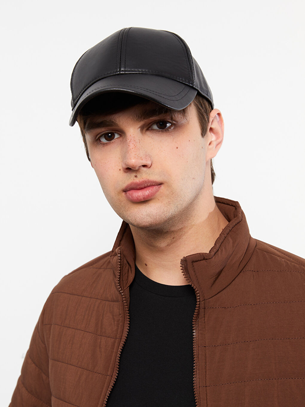 Standard Fit Funnel Neck Men's Coat-2