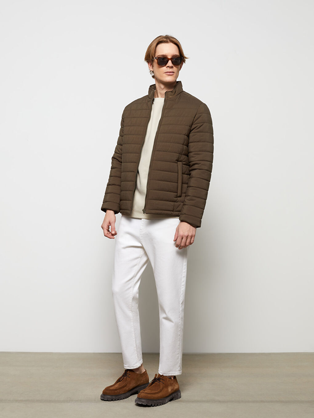 Standard Fit Funnel Neck Men's Coat