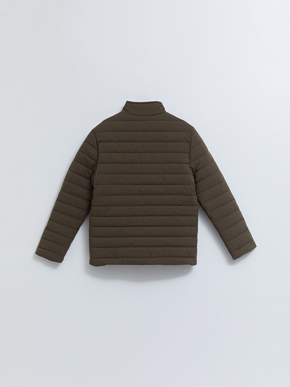 Standard Fit Funnel Neck Men's Coat-5