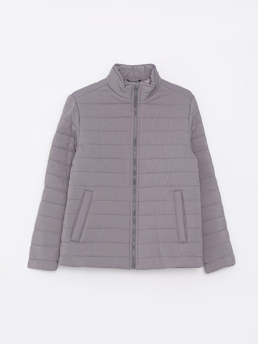 Standard Fit Funnel Neck Men's Coat-5