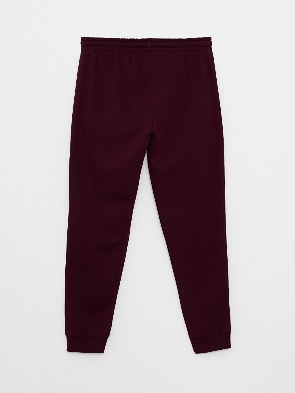 Bordo Rahat Kalıp Erkek Kalın Jogger Eşofman Altı-6