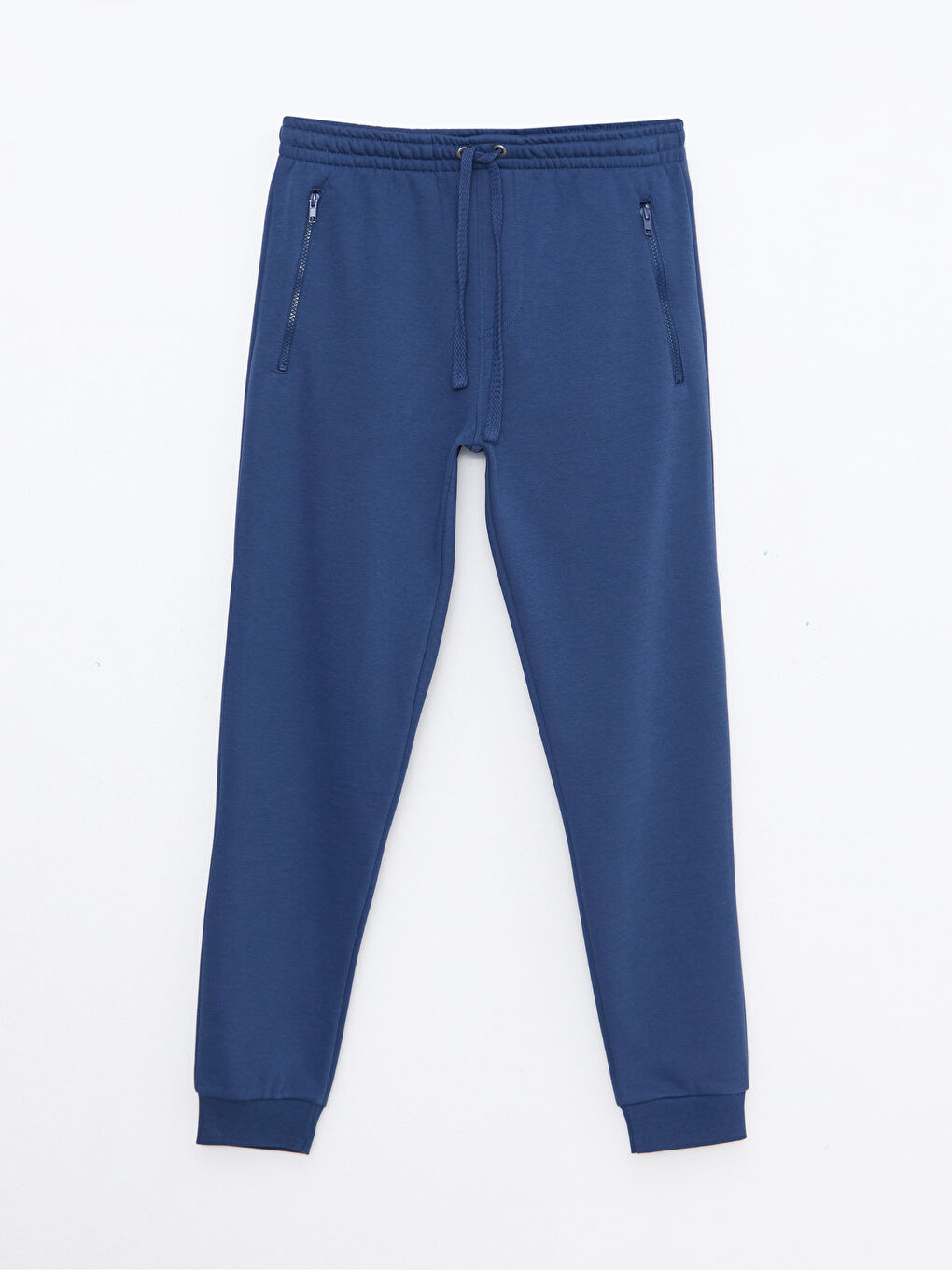Lacivert Rahat Kalıp Erkek Kalın Jogger Eşofman Altı-5