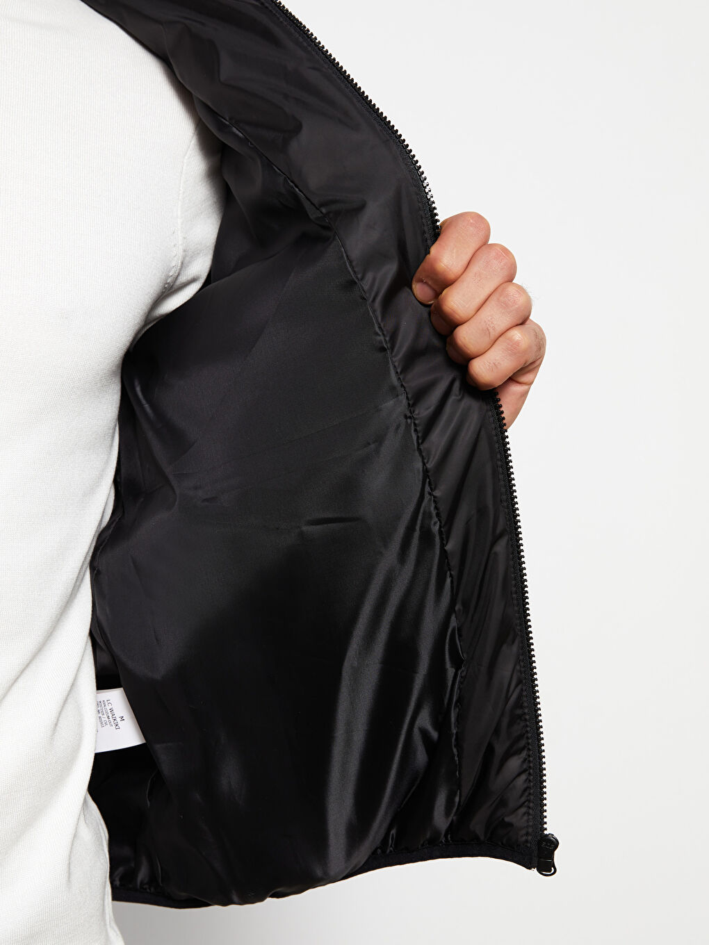 Regular Fit Steppmantel für Herren mit Kapuze-4