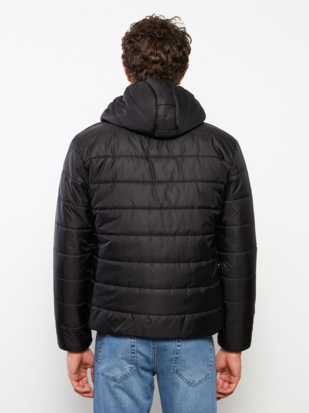Regular Fit Steppmantel für Herren mit Kapuze-5