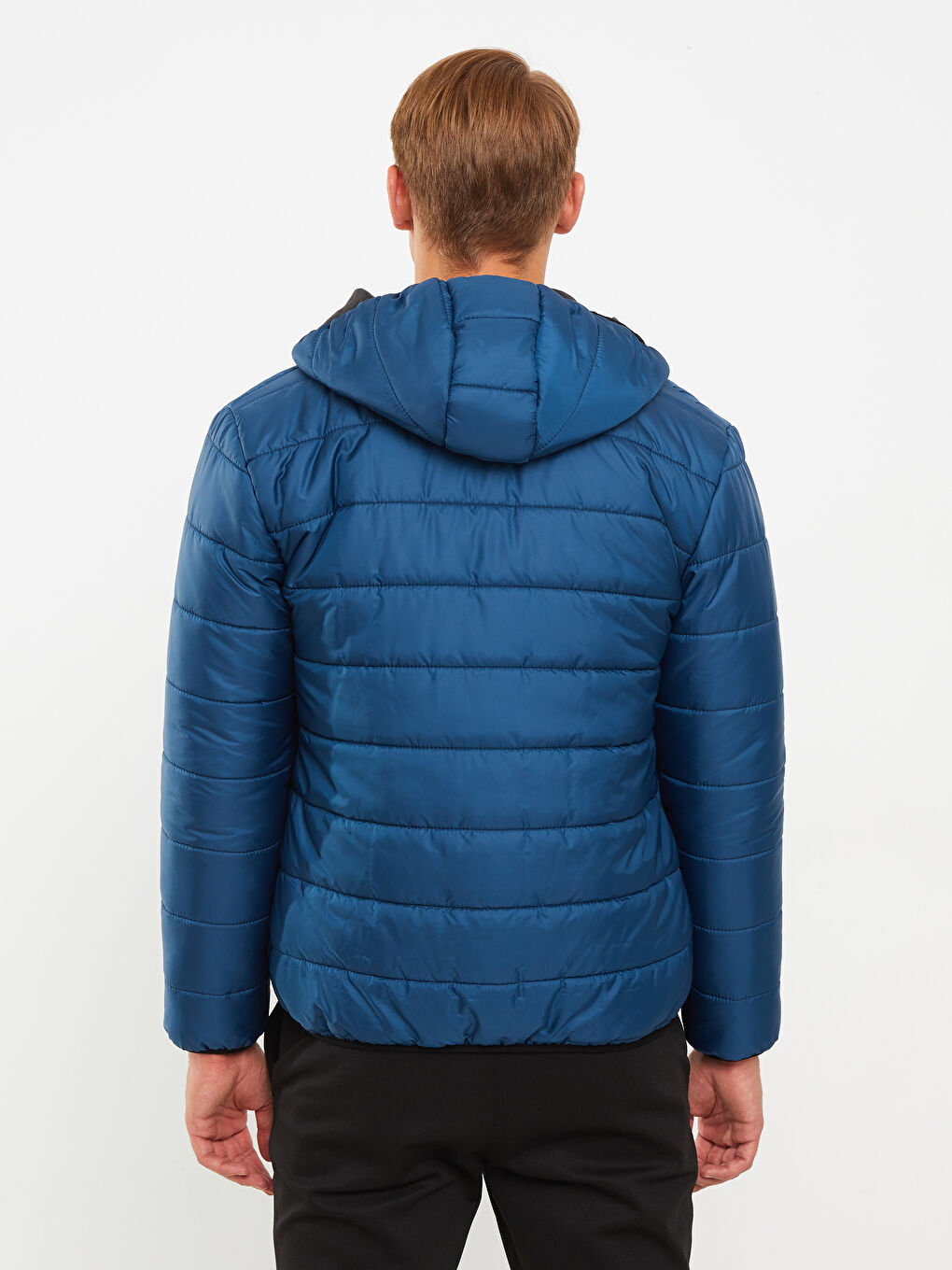Standard Fit Hooded Men's Puffer Coat-4
