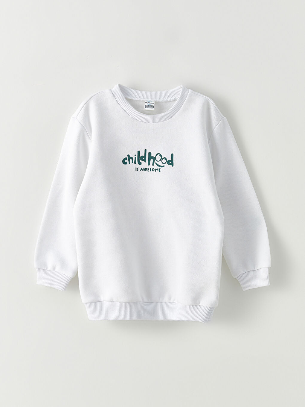 Crew Neck Long Sleeve Printed Baby Boys' Sweatshirt