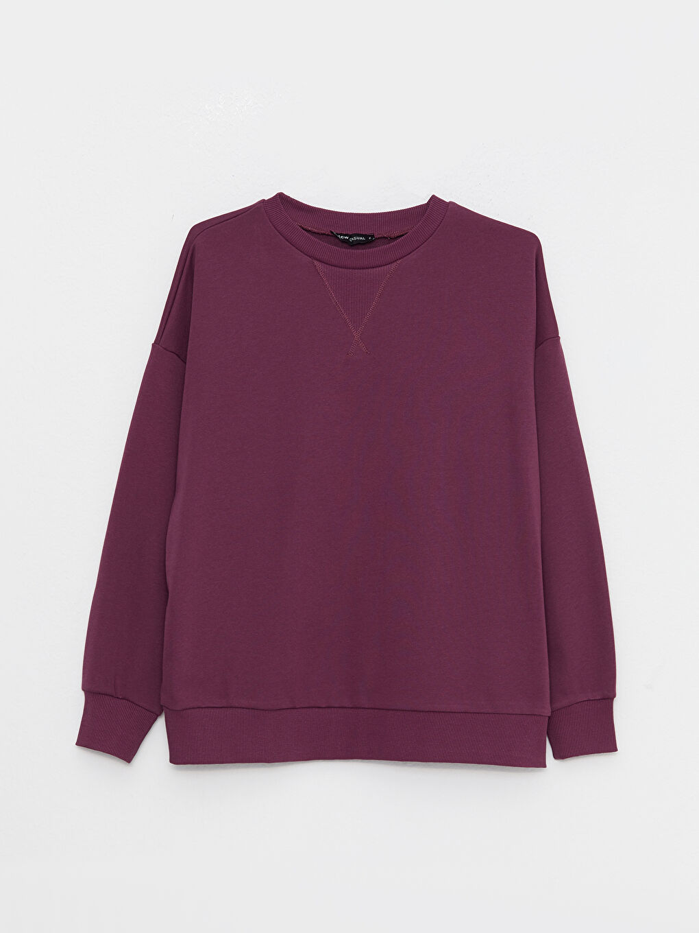 LCW Vision Crew Neck Plain Long Sleeve Women's Sweatshirt -W26743Z8-HPH