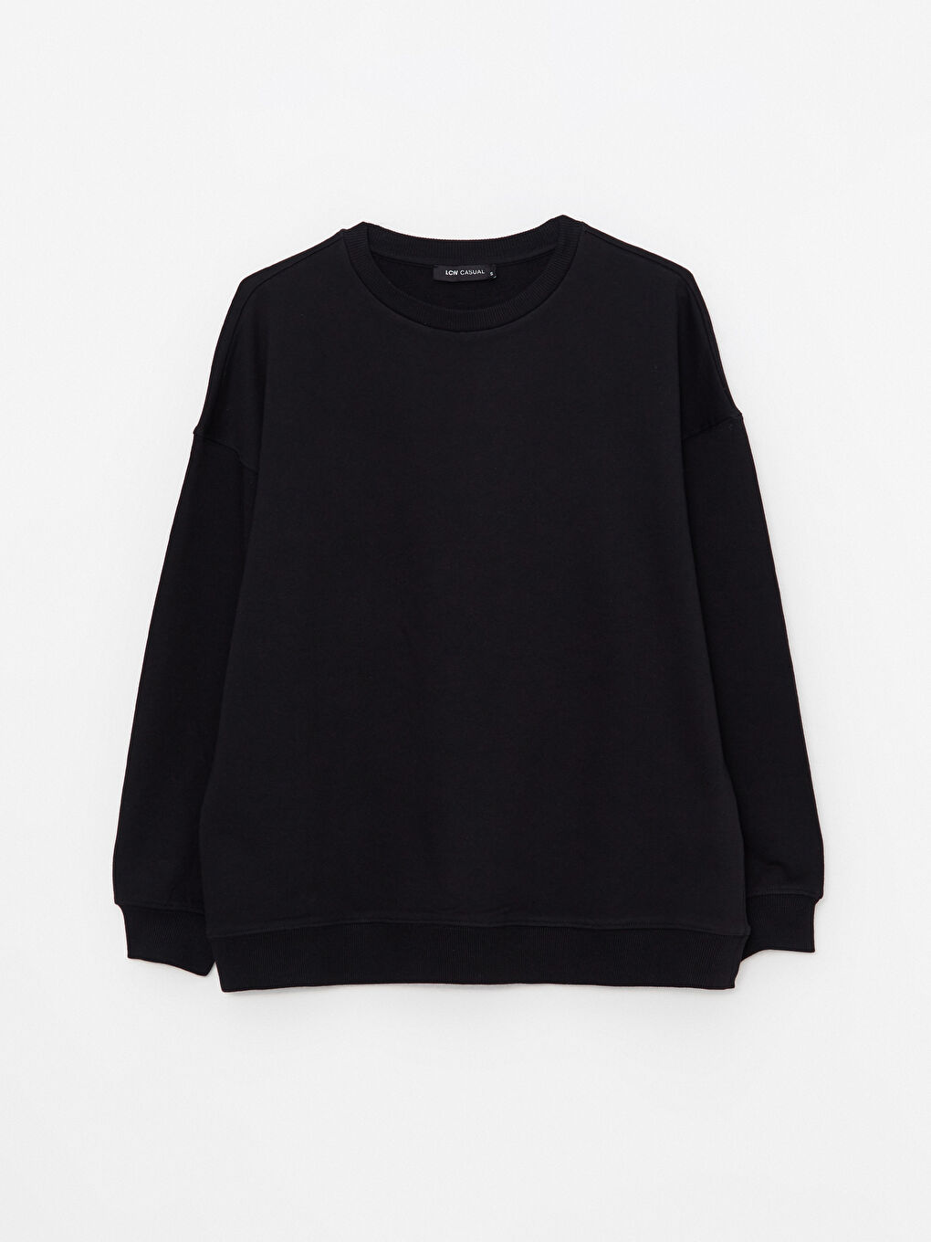 LCW Vision Crew Neck Solid Long Sleeve Cotton Women's Sweatshirt -W26752Z8-RQN