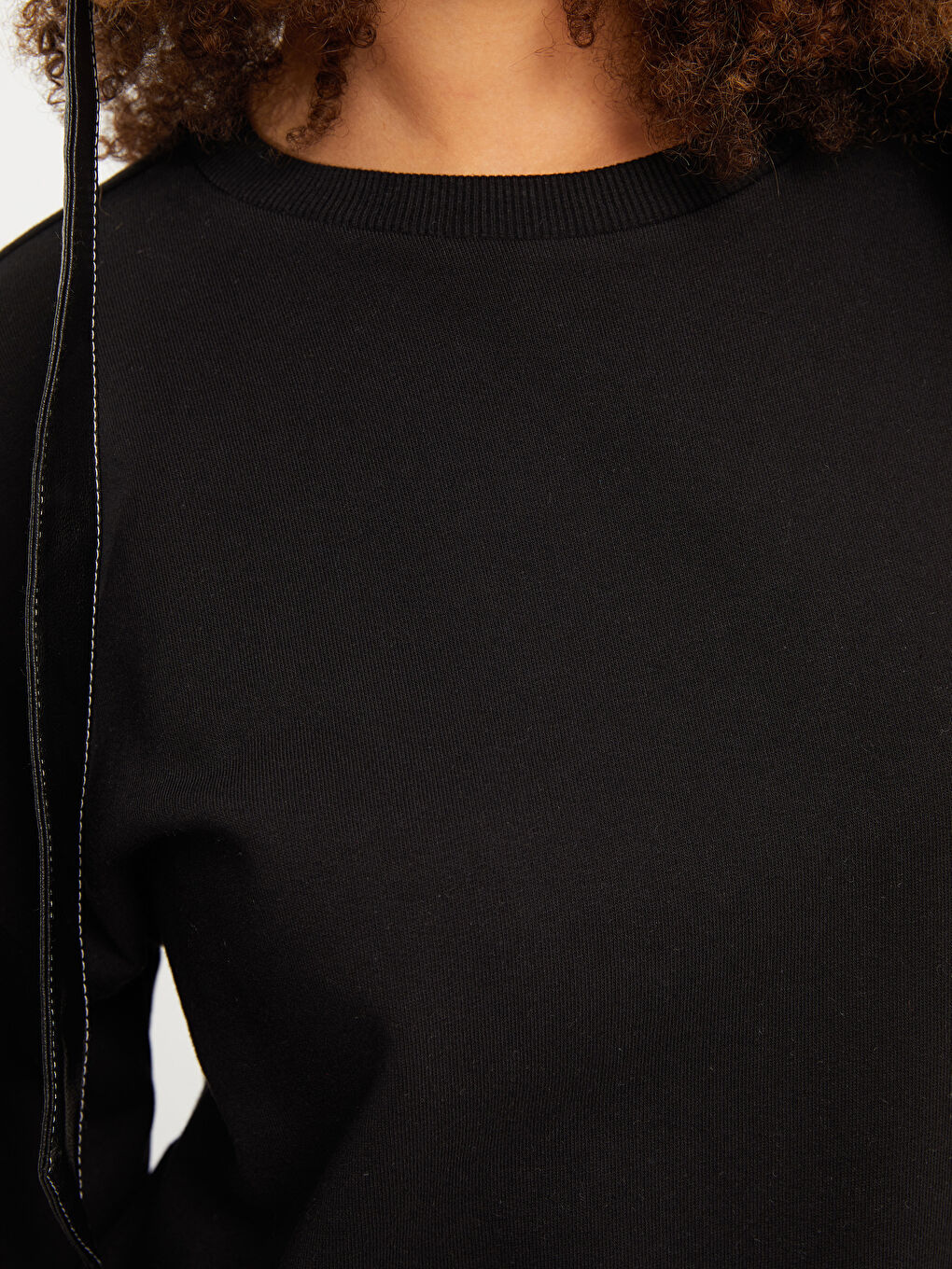 LCW Vision Crew Neck Solid Long Sleeve Cotton Women's Sweatshirt -W26752Z8-RQN