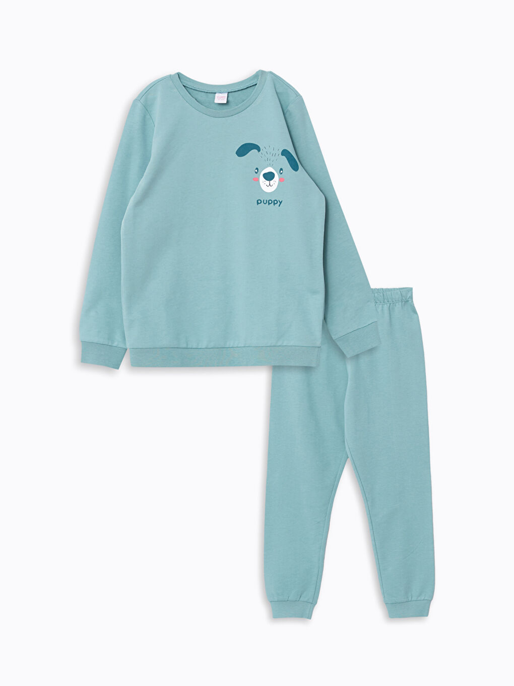 Ensemble de Pyjama pour Filles à Col Rond Imprimé à Manches Longues