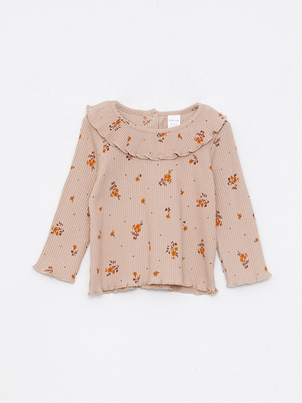 Crew Neck Long Sleeve Patterned Baby Girl Sweatshirt and Tights 2-Pack Set-1