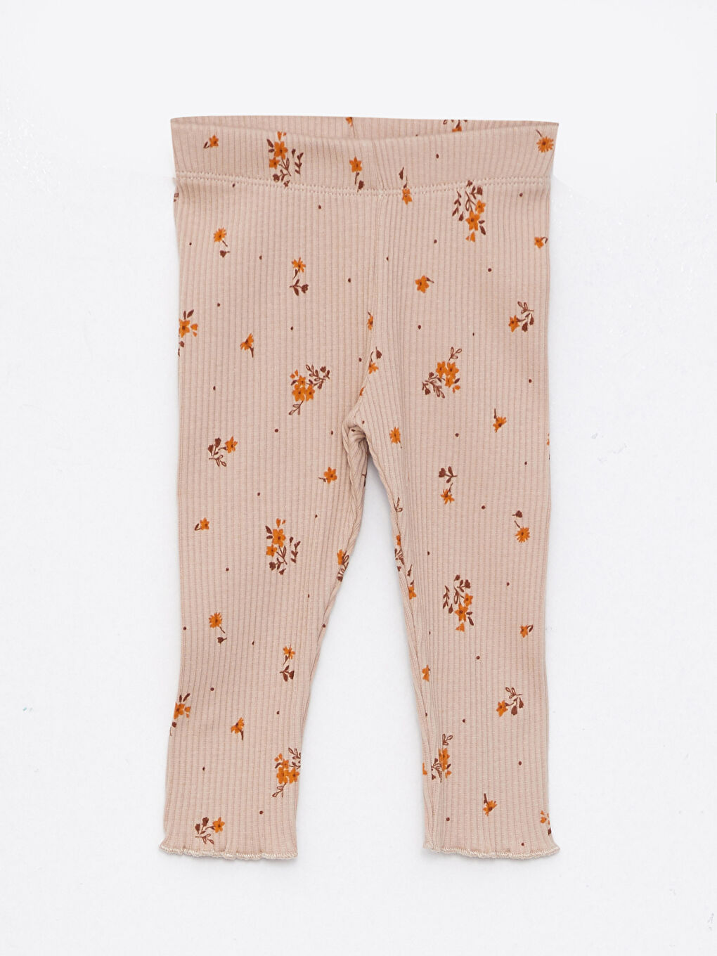 Crew Neck Long Sleeve Patterned Baby Girl Sweatshirt and Tights 2-Pack Set-3