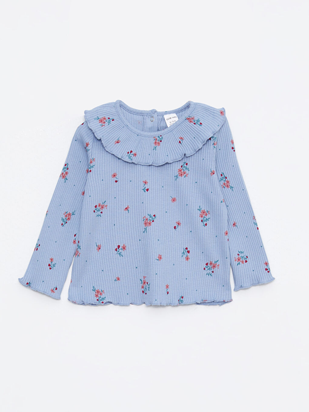 Crew Neck Long Sleeve Patterned Baby Girl Sweatshirt and Tights 2-Pack Set-1