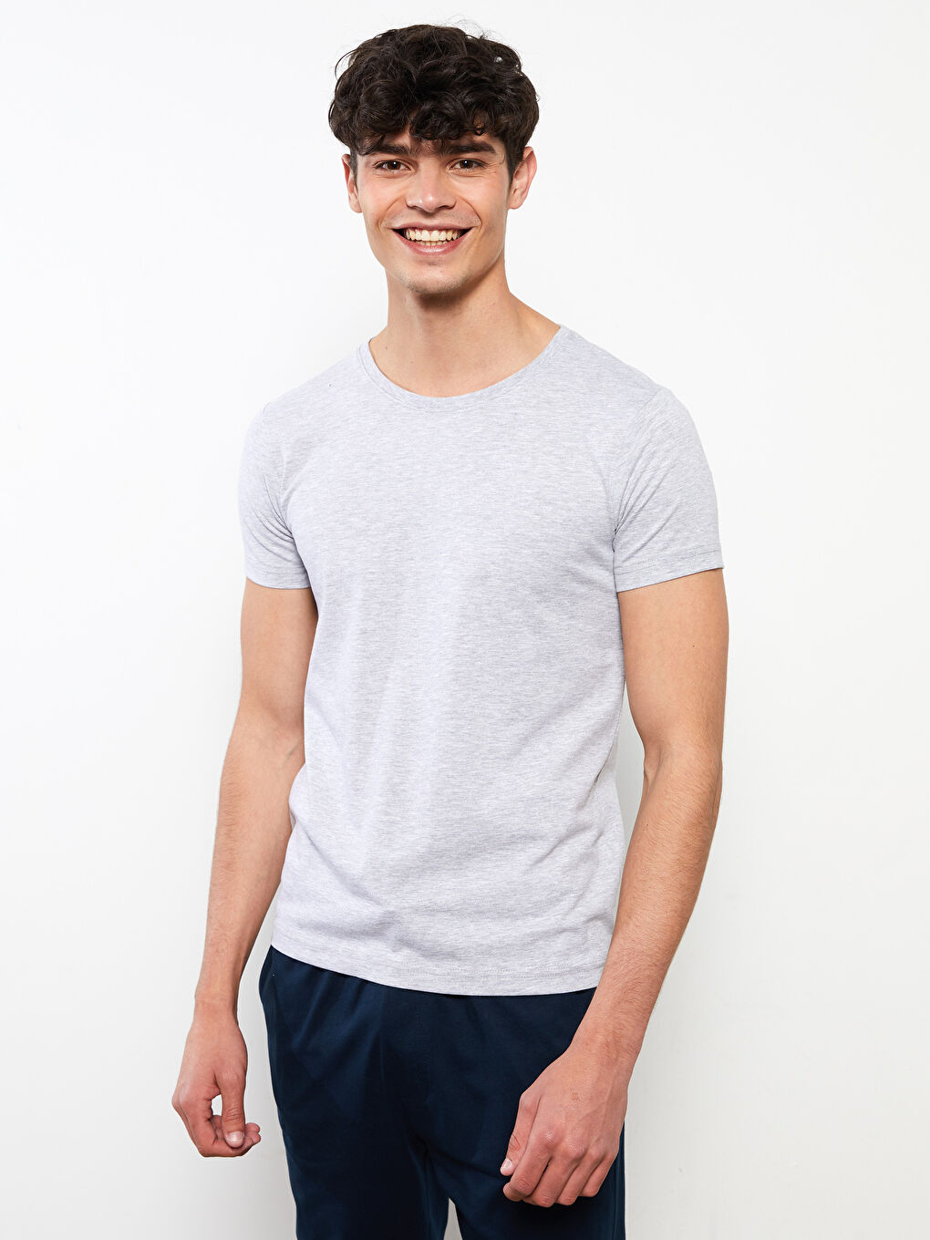 Crew Neck Short Sleeve Men's Vest-1
