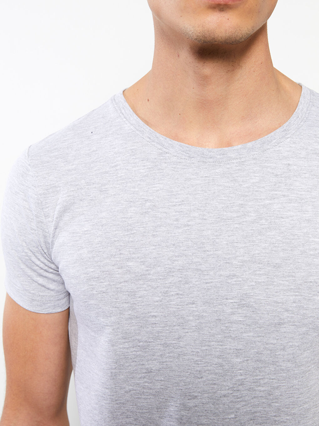 Crew Neck Short Sleeve Men's Vest-3