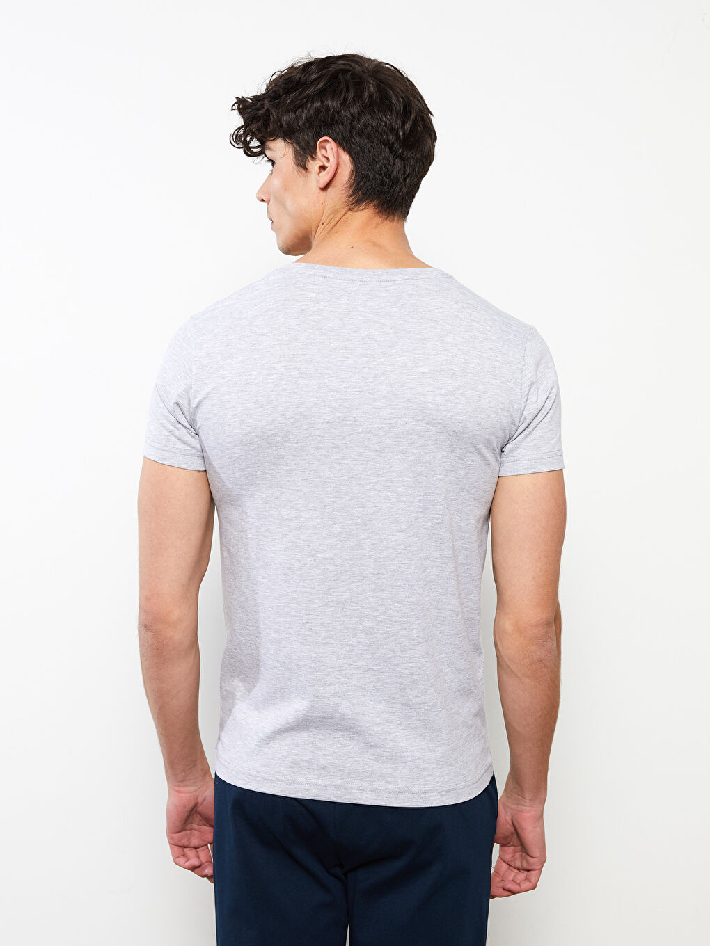 Crew Neck Short Sleeve Men's Vest-4