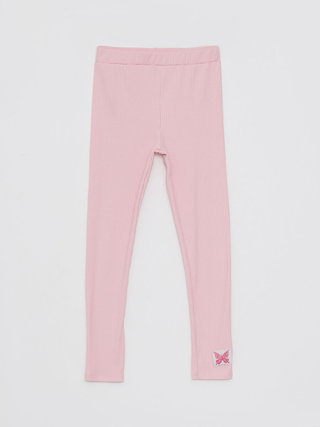 بنطلون ليجن طويل بناتي بوسط مطاطي بسيط