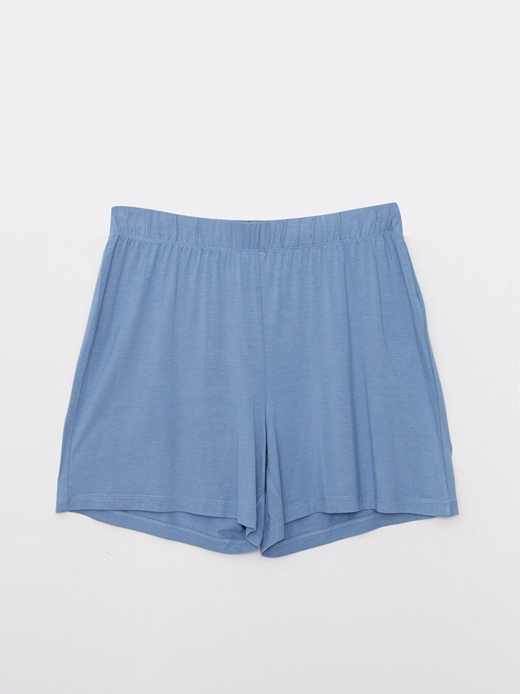 Petite Crew Neck Plain Short Sleeve Women's Pyjama Set-7