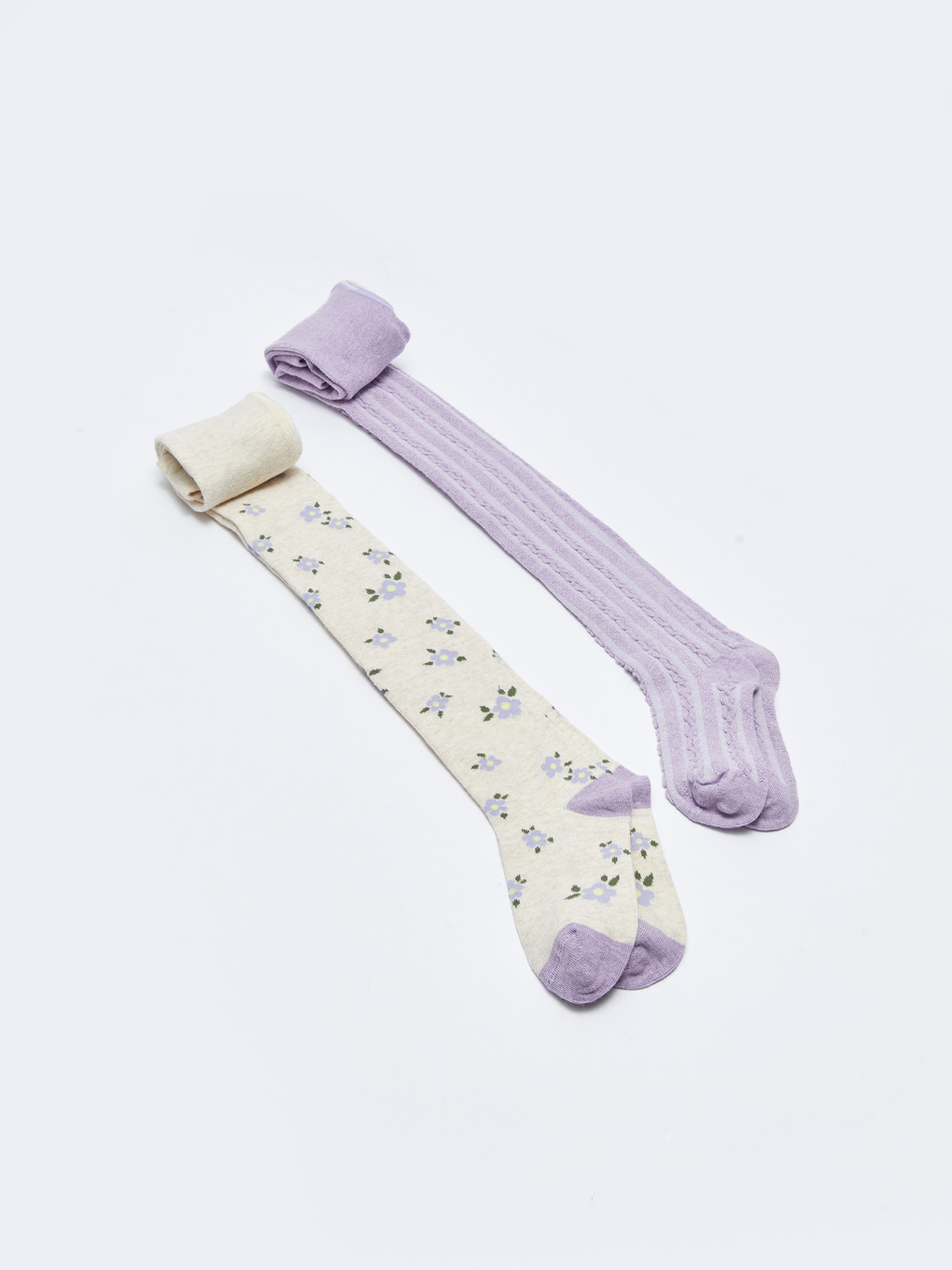 LCW Kids Patterned Girls' Tights 2 Pack - W26854Z4-L8Q - LC Waikiki