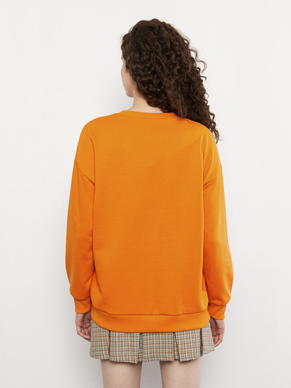 LCW Vision Crew Neck Printed Long Sleeve Women's Sweatshirt -W26979Z8-GEU