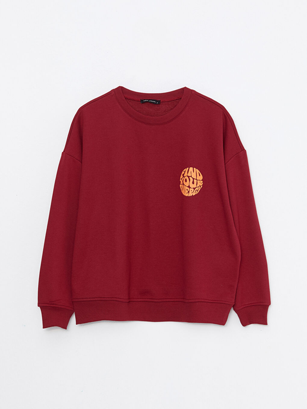 LCW Vision Crew Neck Printed Long Sleeve Women's Sweatshirt -W26983Z8-HHF