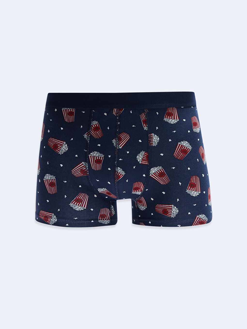 Lacivert Standart Kalıp Pamuklu Esnek Erkek Boxer 3'lü-3