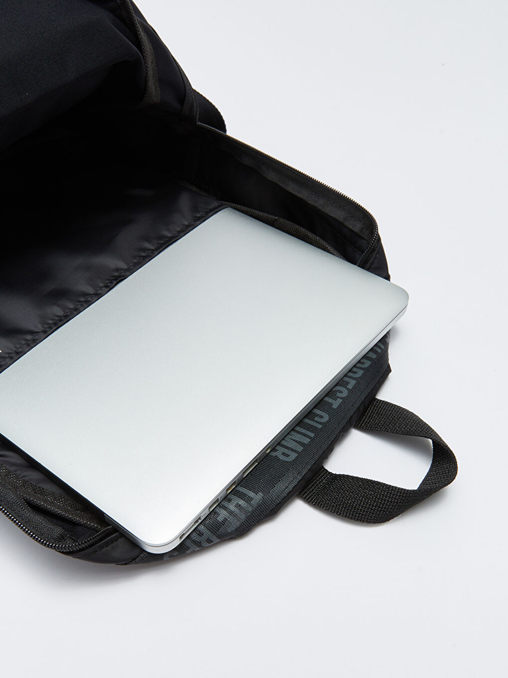 Siyah Paraşüt Kumaş Kadın Sırt Çantası-6