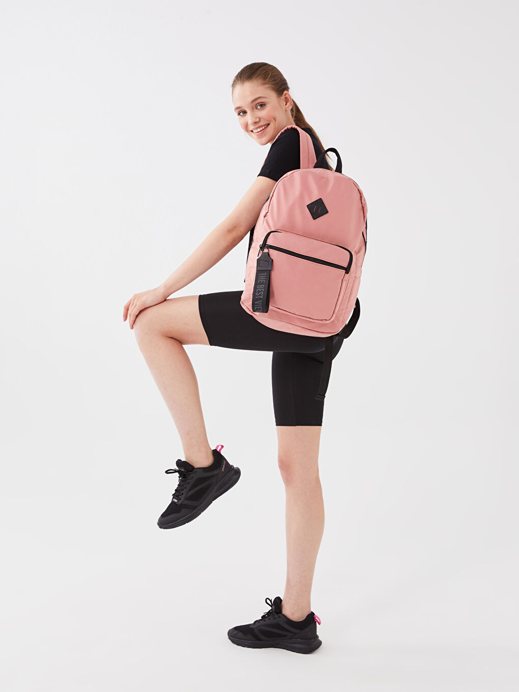 LCW ACCESSORIES Pembe Paraşüt Kumaş Kadın Sırt Çantası - 2
