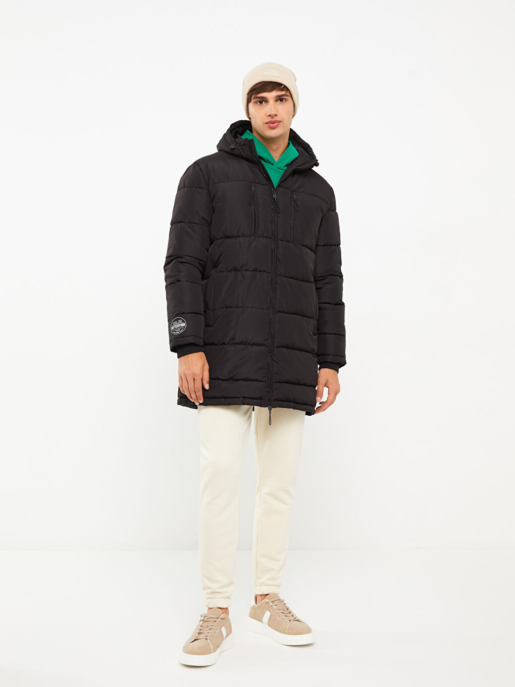 LCW Casual Regular Fit Hooded Men's Parka -W26998Z8-J0F