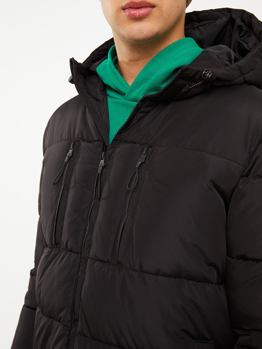 LCW Casual Regular Fit Hooded Men's Parka -W26998Z8-J0F