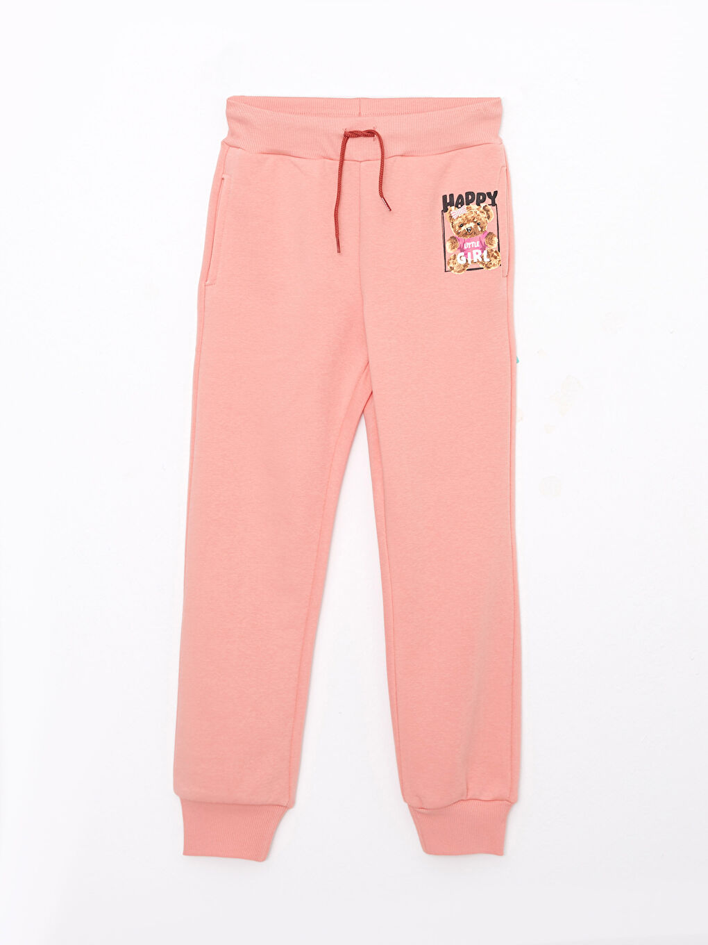 Elastic Waist Printed Girl Jogger Sweatpants