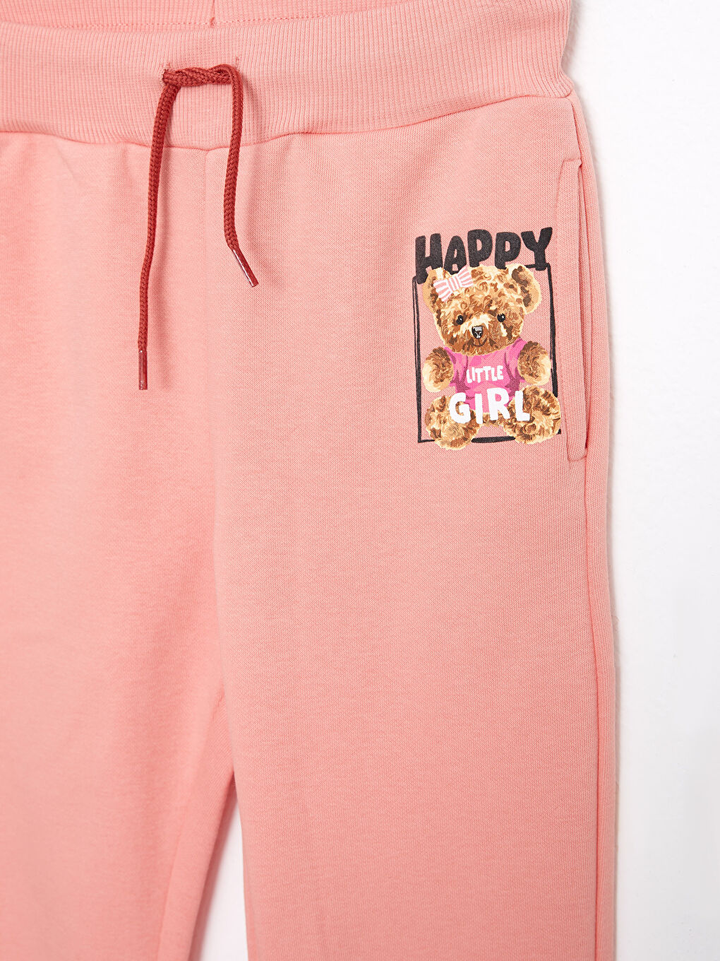 Elastic Waist Printed Girl Jogger Sweatpants-2
