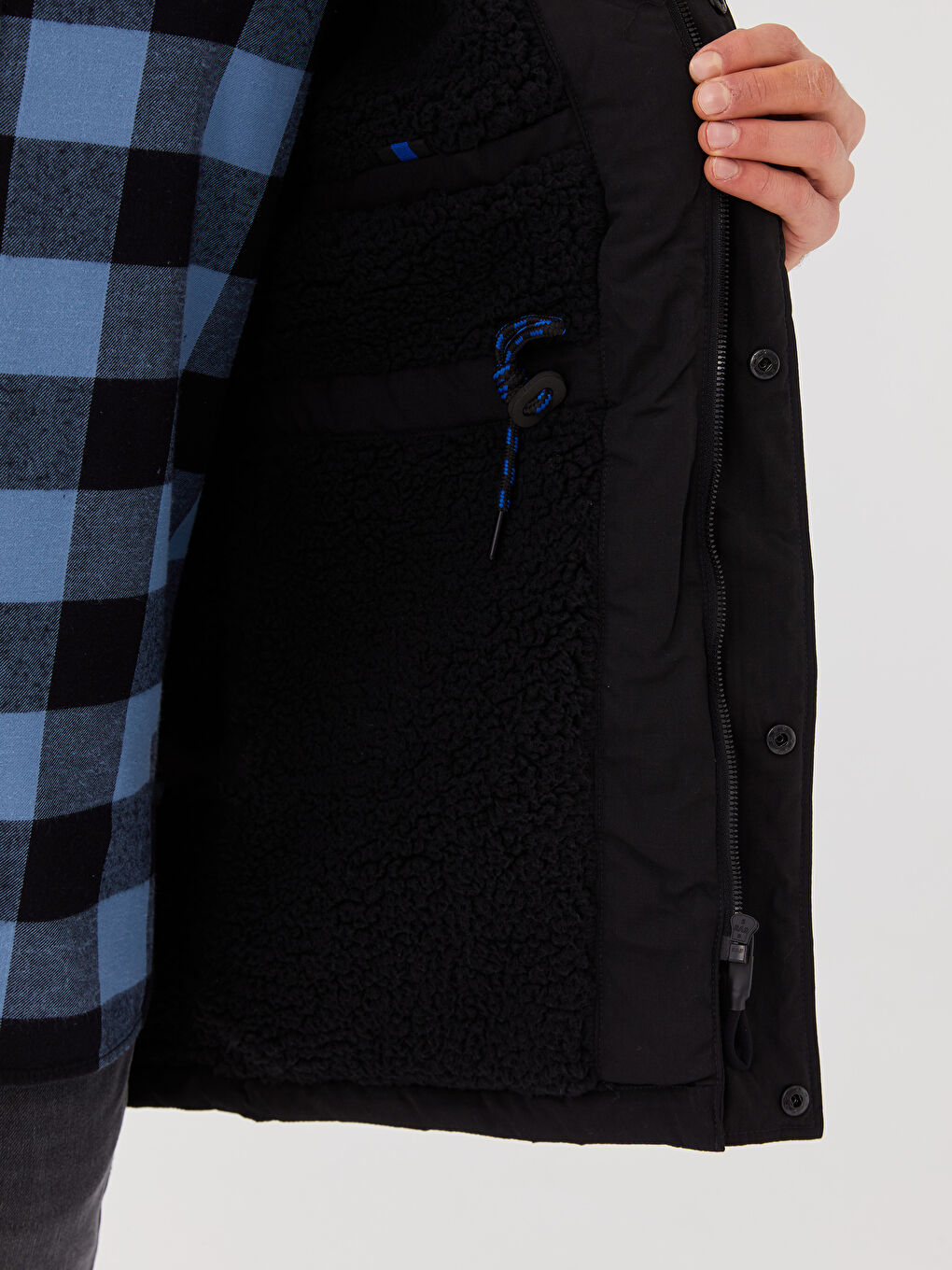 Regular Fit Hooded Men's Parka-4