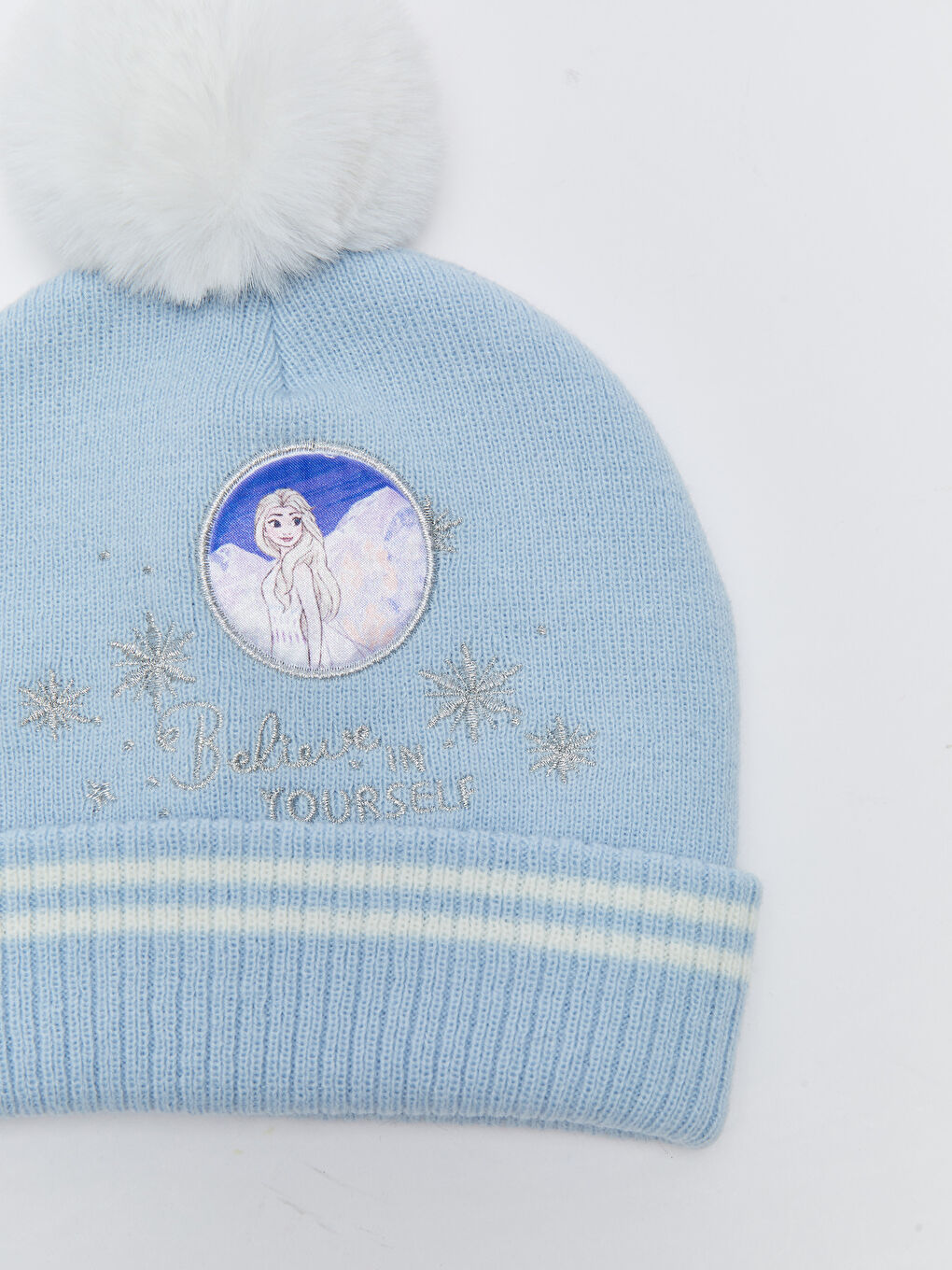 LCW ACCESSORIES Frozen licencirana dečija trikotažna kapa sa detaljem pompona -W27006Z4-QXH