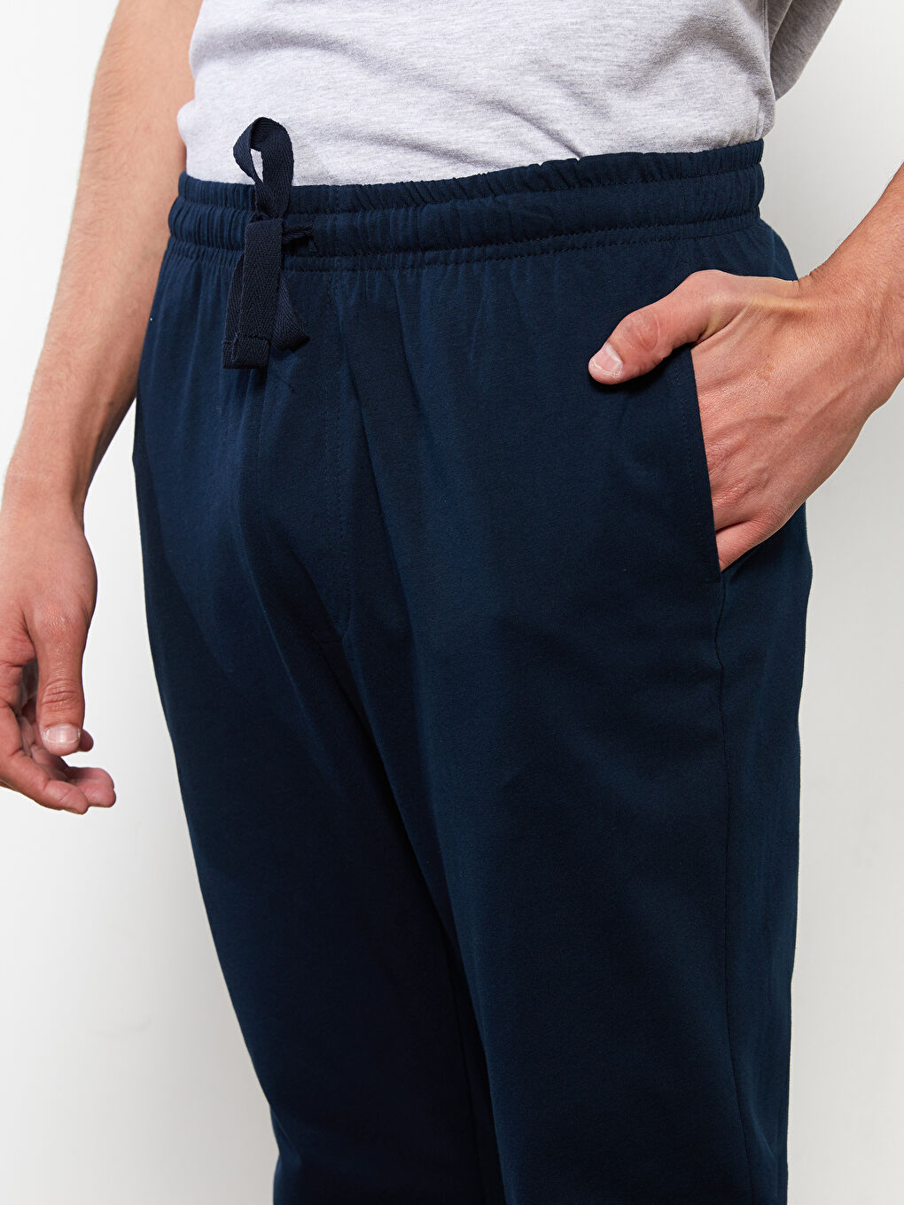 Редовен фит Долнища на пижами за мъже-4