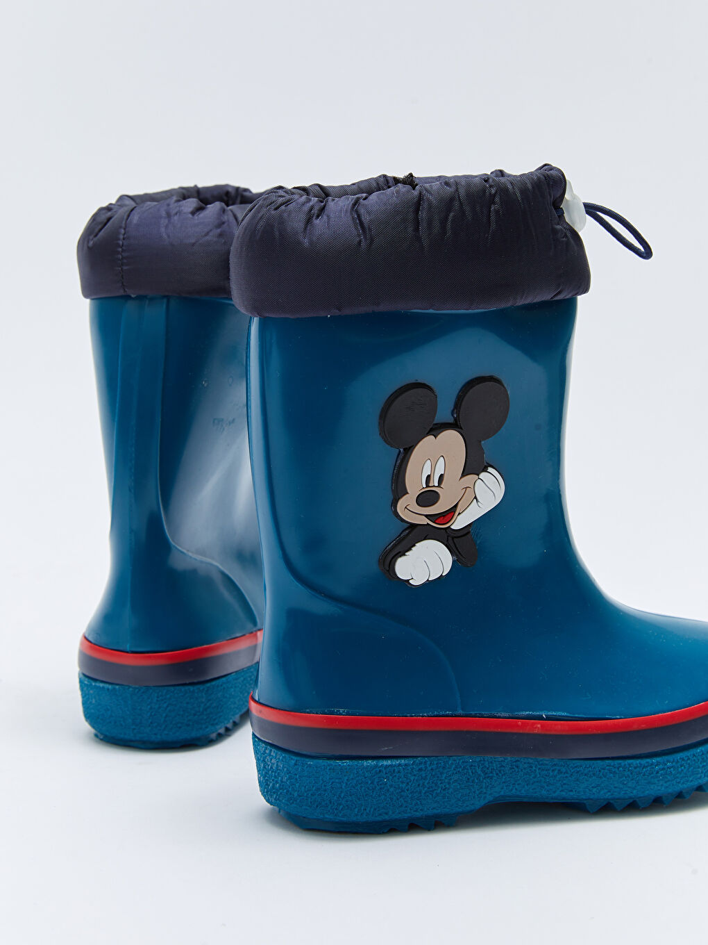 LCW STEPS Koyu Petrol Mickey Mouse Lisanslı Erkek Bebek Yağmur Botu - 4