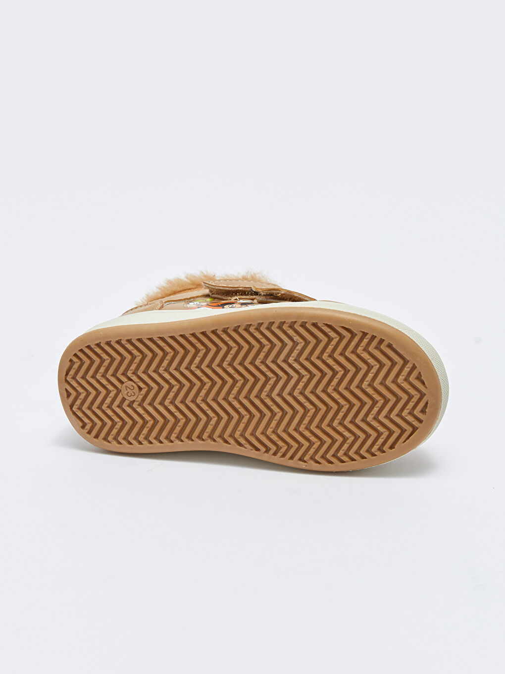 Kahverengi Mickey Mouse Lisanslı Cırt Cırtlı Erkek Bebek Bot-3