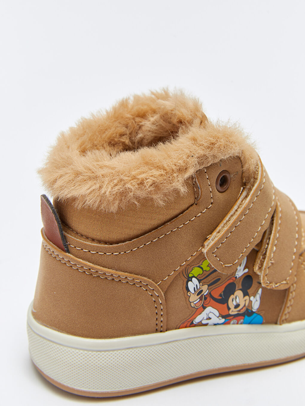 Kahverengi Mickey Mouse Lisanslı Cırt Cırtlı Erkek Bebek Bot-5