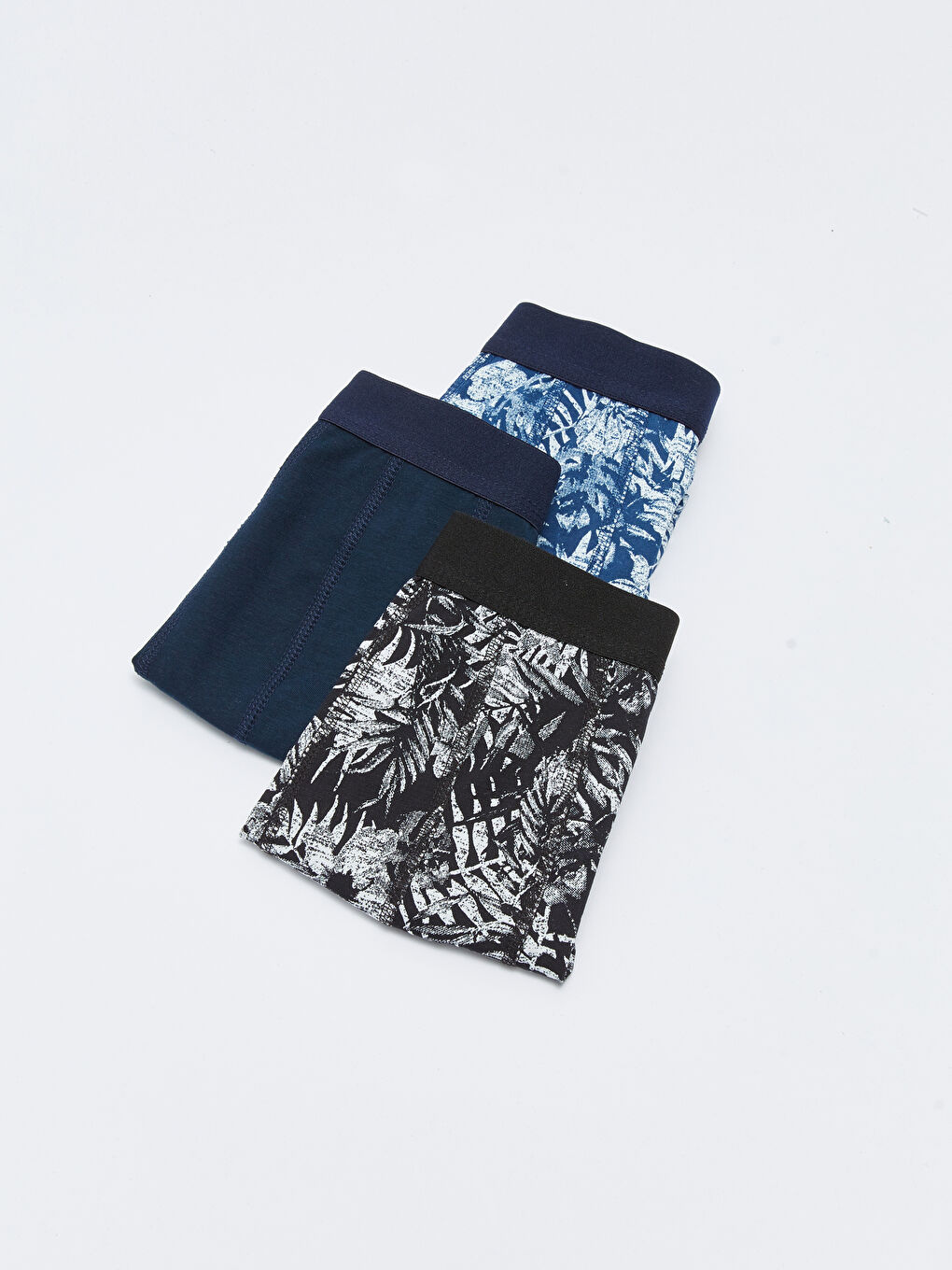 Siyah Standart Kalıp Pamuklu Esnek Erkek Boxer 3'lü-1