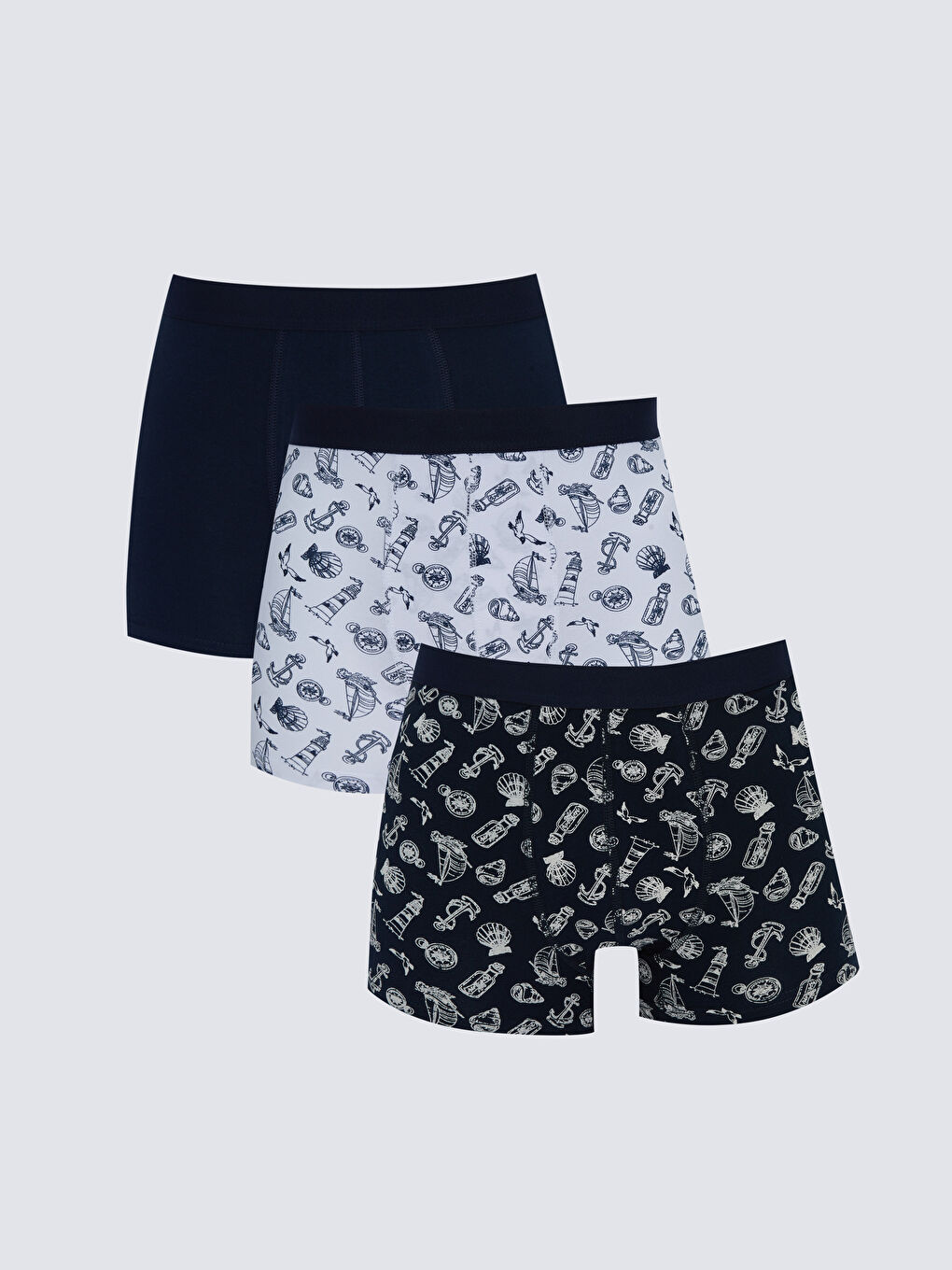 LC Waikiki Standard Fit Cotton Stretch Men's Boxer 3-pack -W27091Z8-LSJ