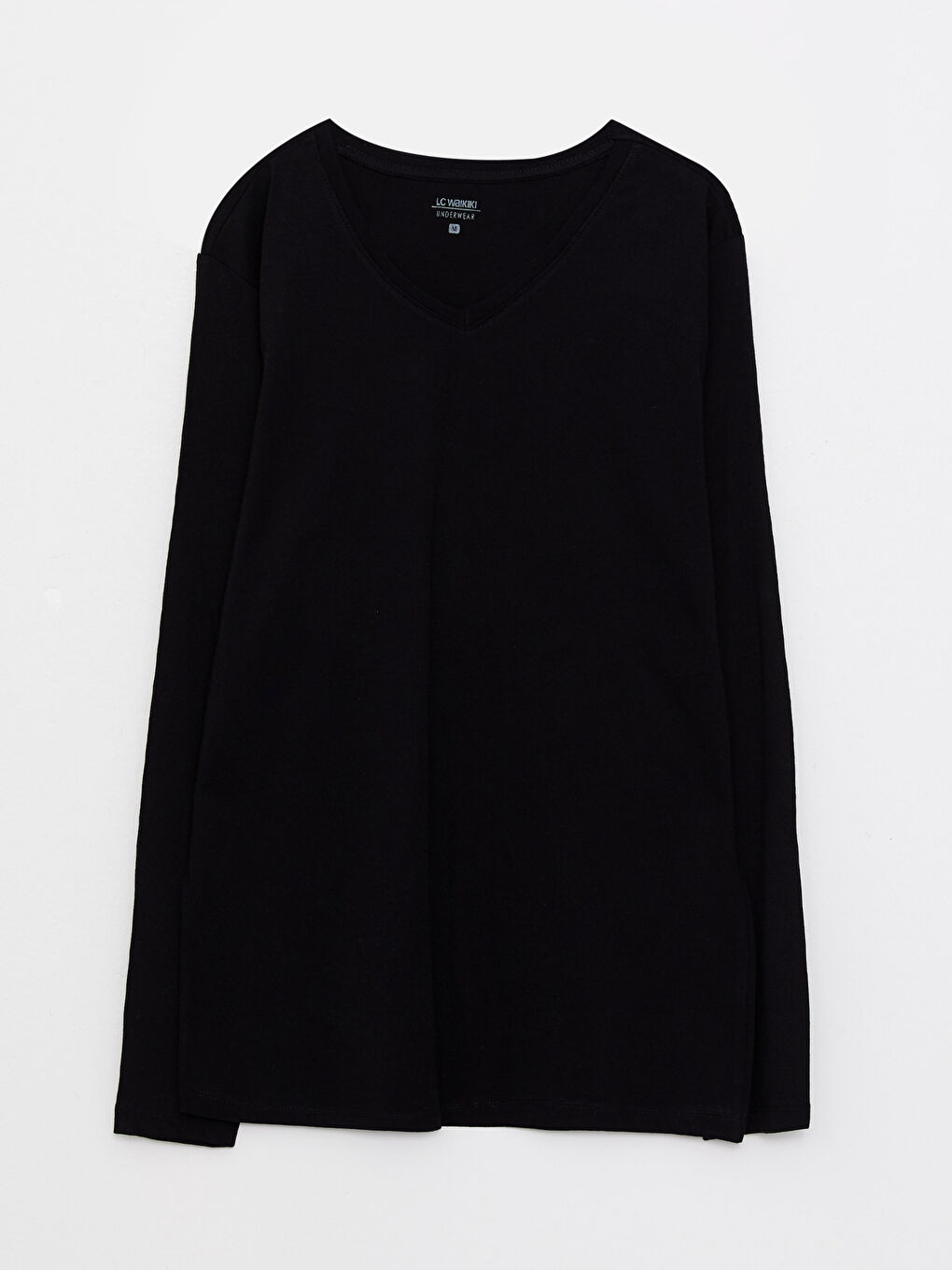 V-Neck Long Sleeve Men's Undershirt-5