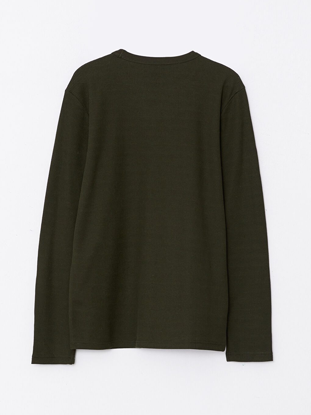 Tricou cu Mânecă Lungă și Guler Rotund pentru Bărbați-6