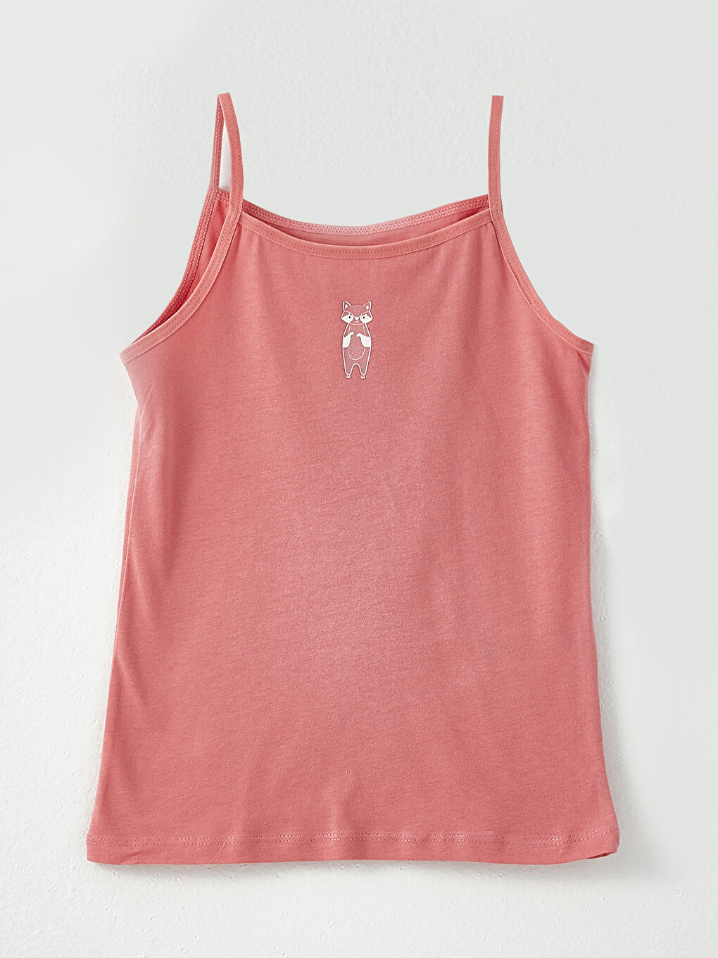 Майка для девочек с квадратным воротником, принтом и ремешками из хлопка, 2 упаковки-2